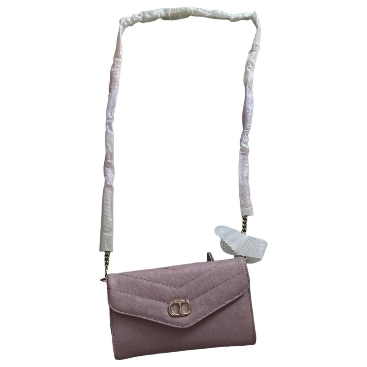Leather clutch bag