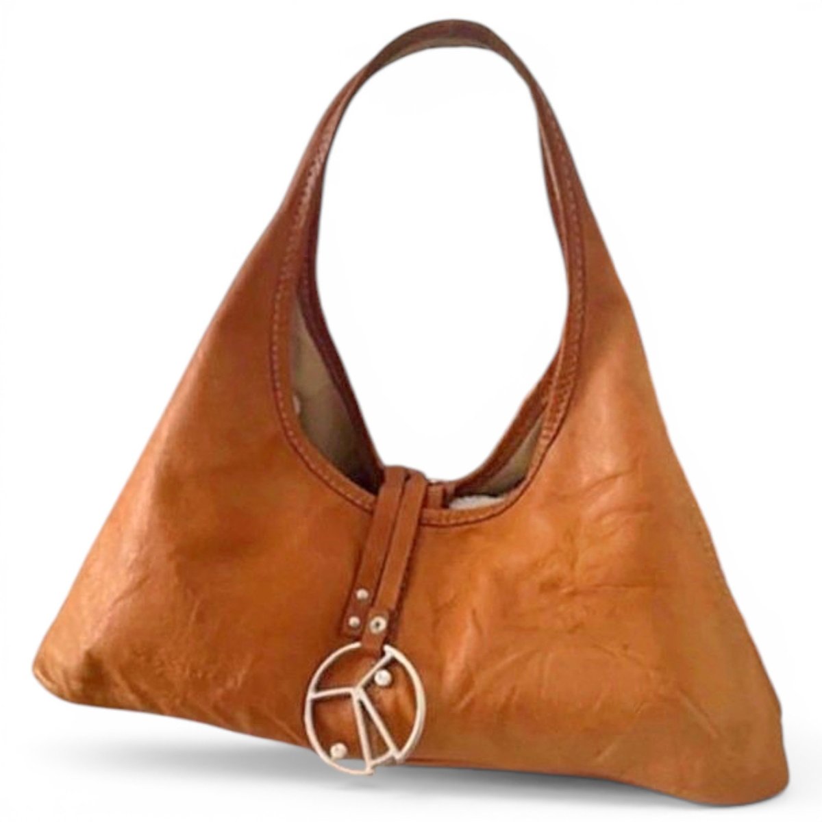 Leather clutch bag