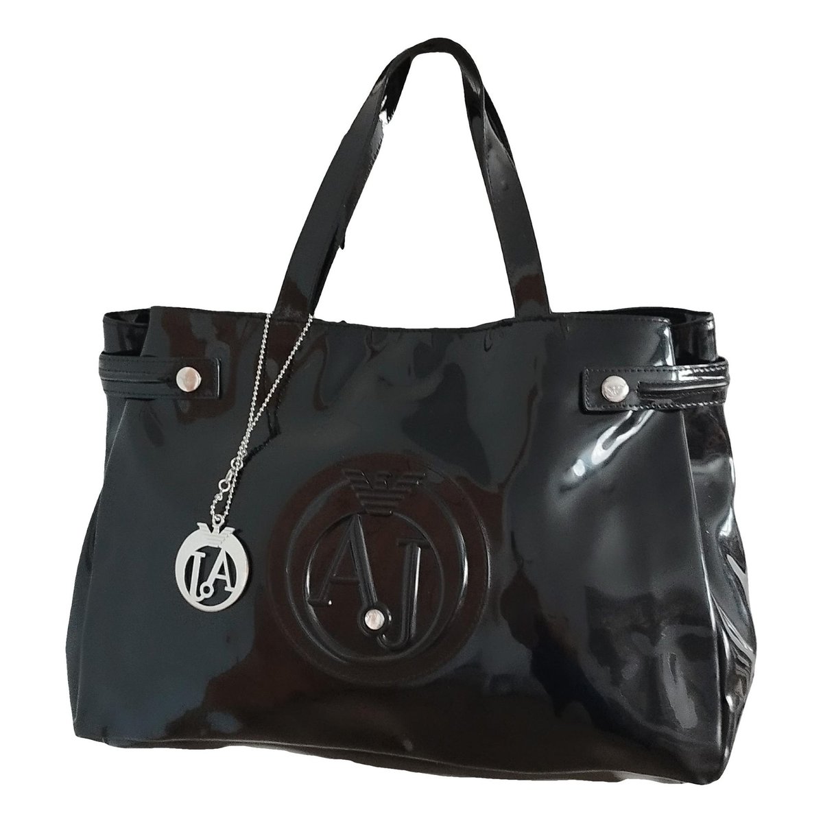 Patent leather handbag