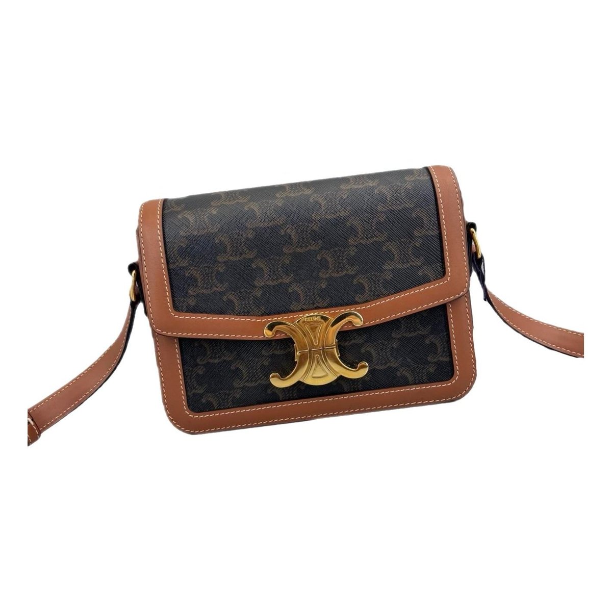 Triomphe leather handbag