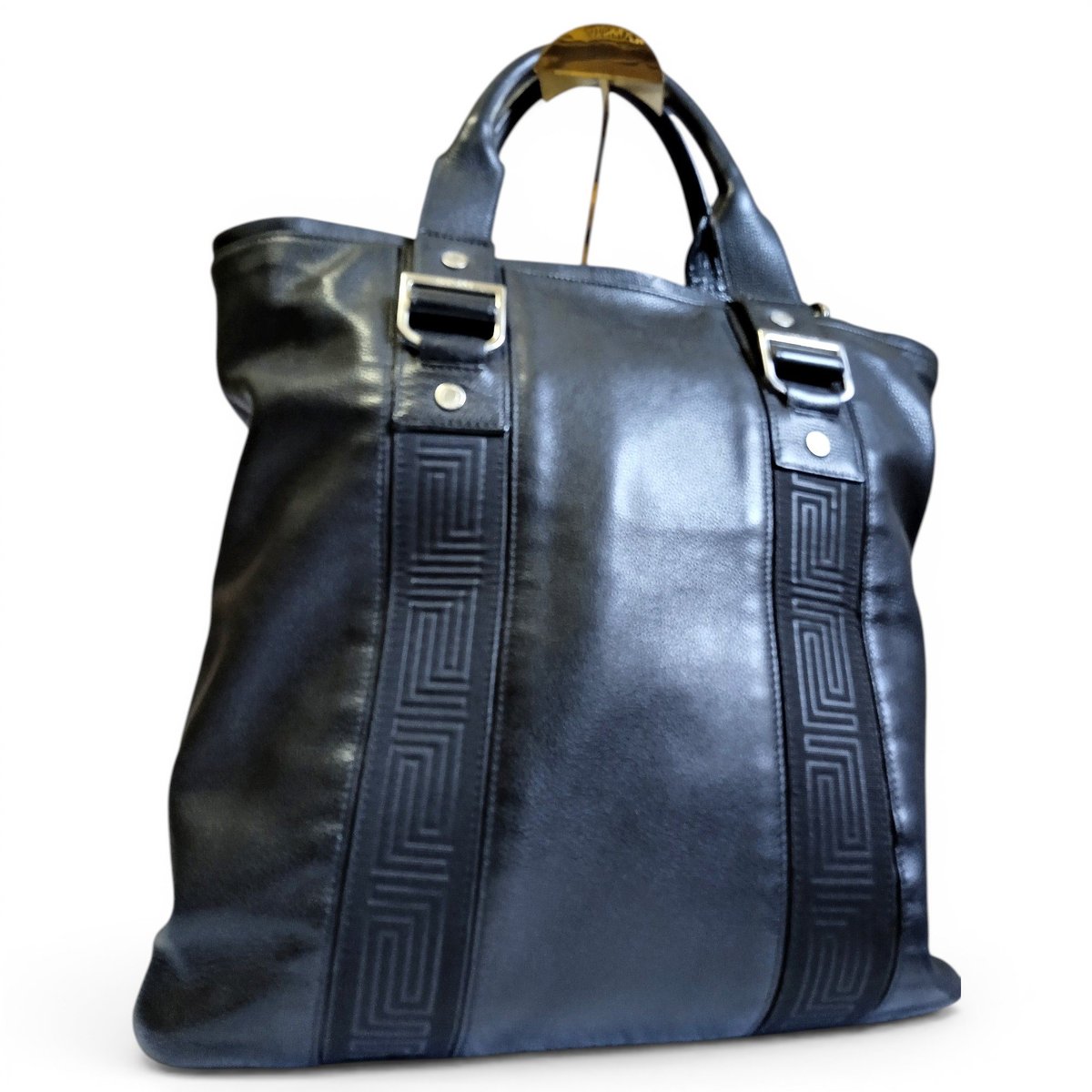 Greca Goddess leather handbag