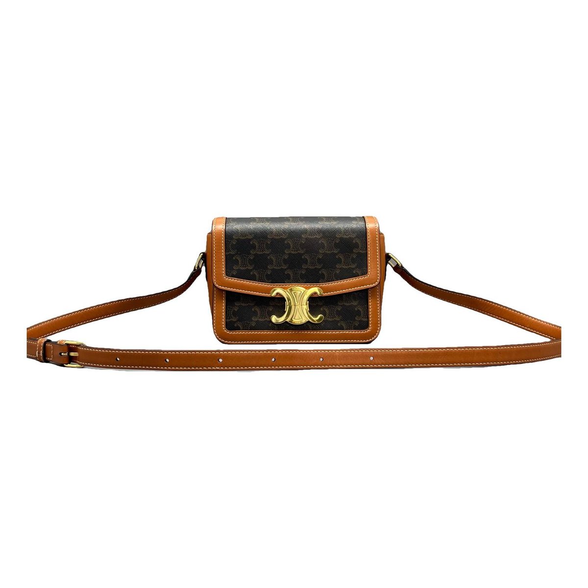 Triomphe leather handbag