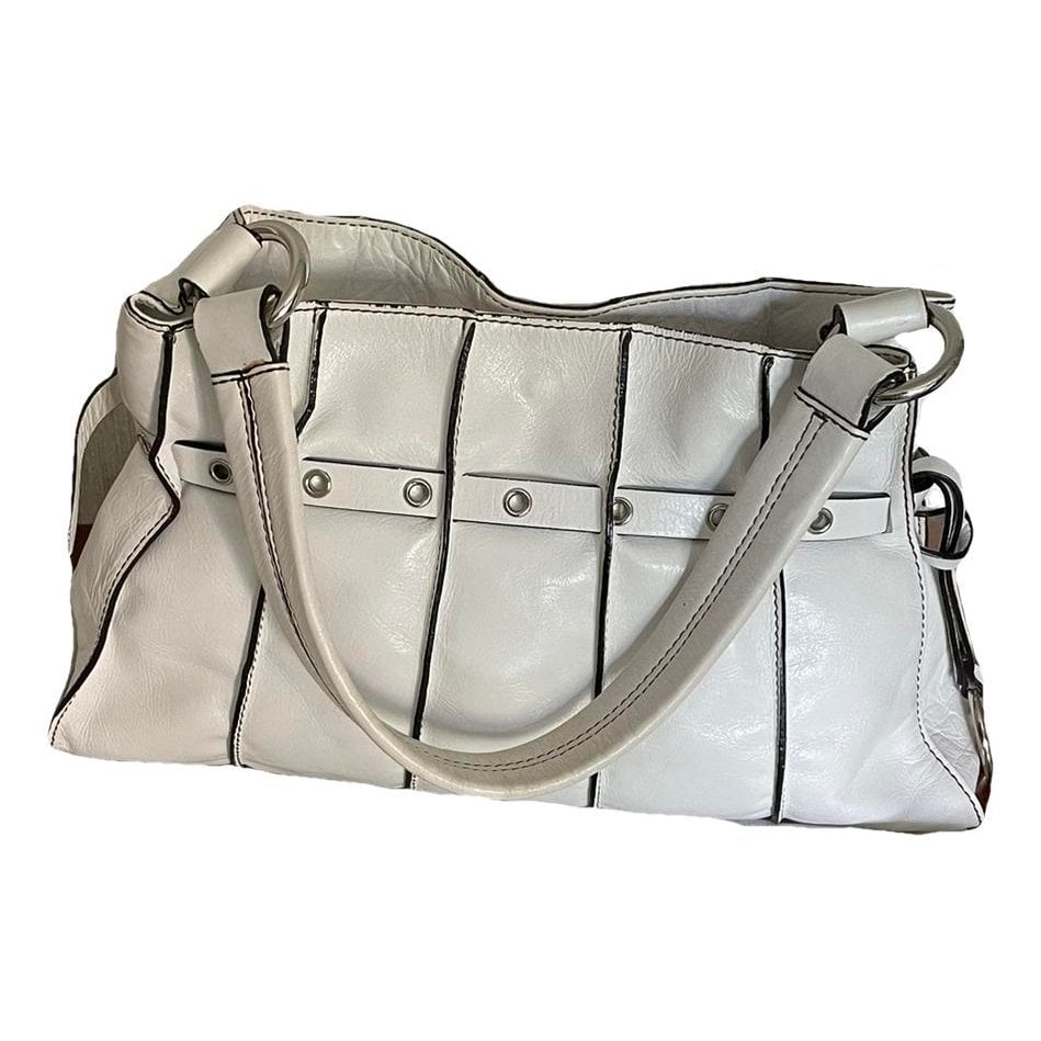 Leather clutch bag