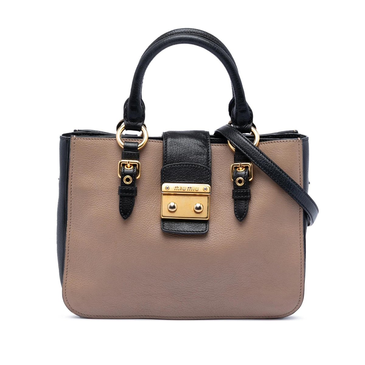 Madras leather handbag