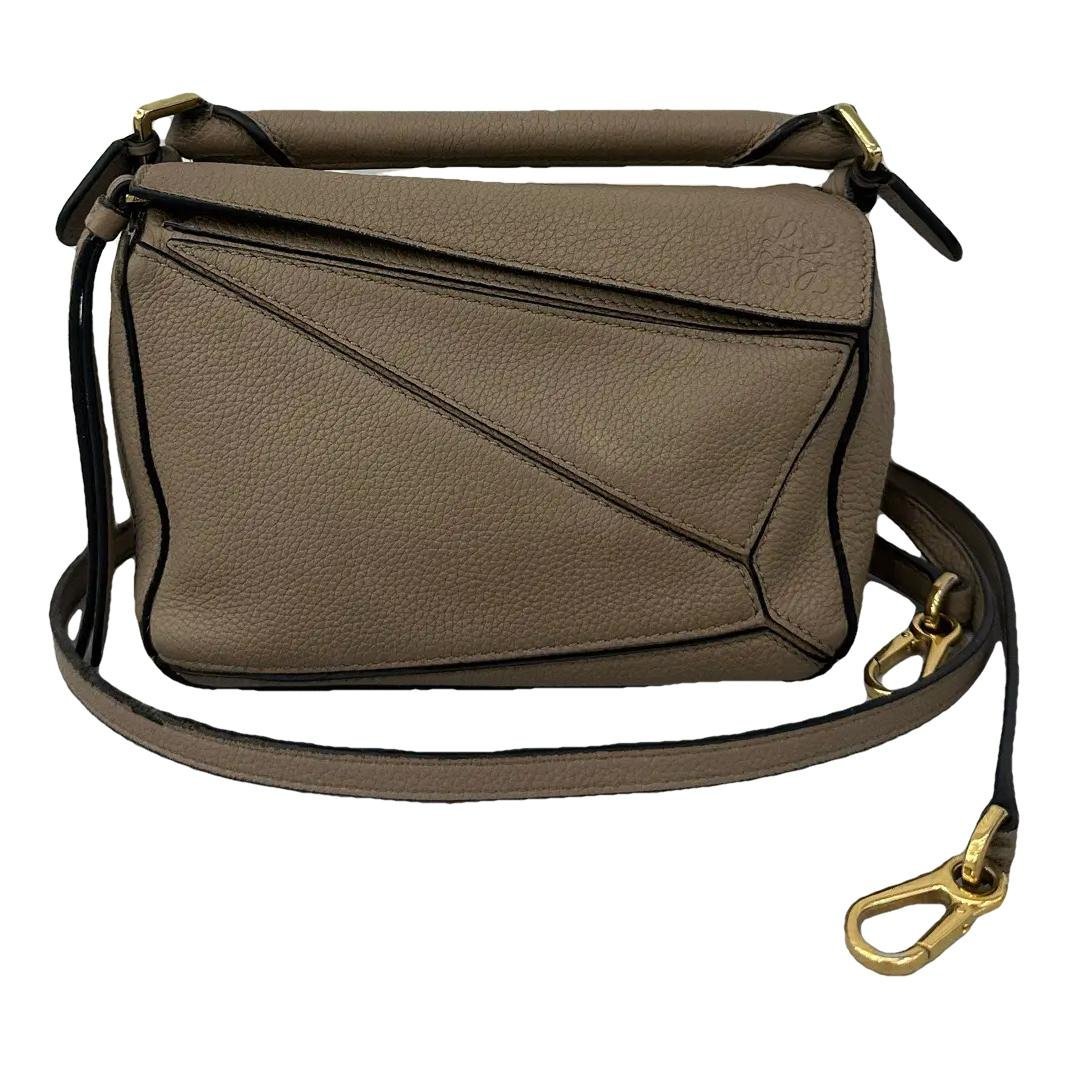 Puzzle leather crossbody bag
