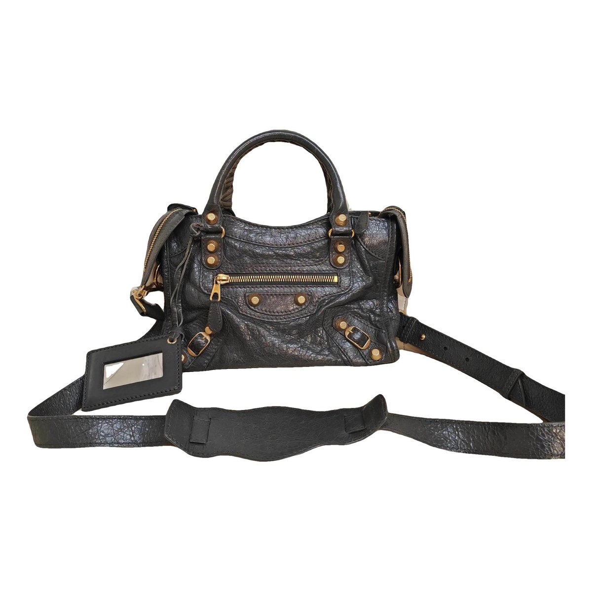 City leather crossbody bag