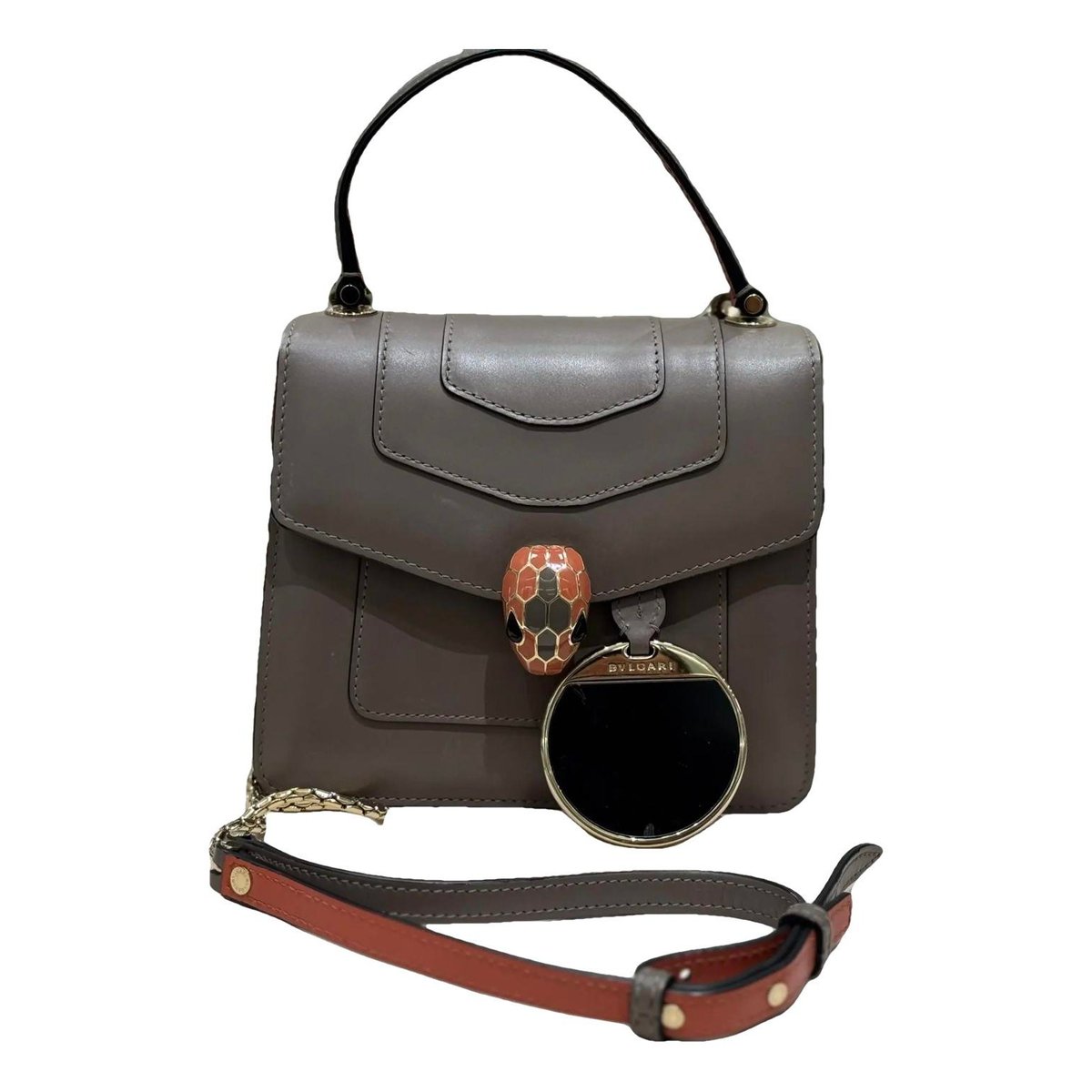 Serpenti leather handbag