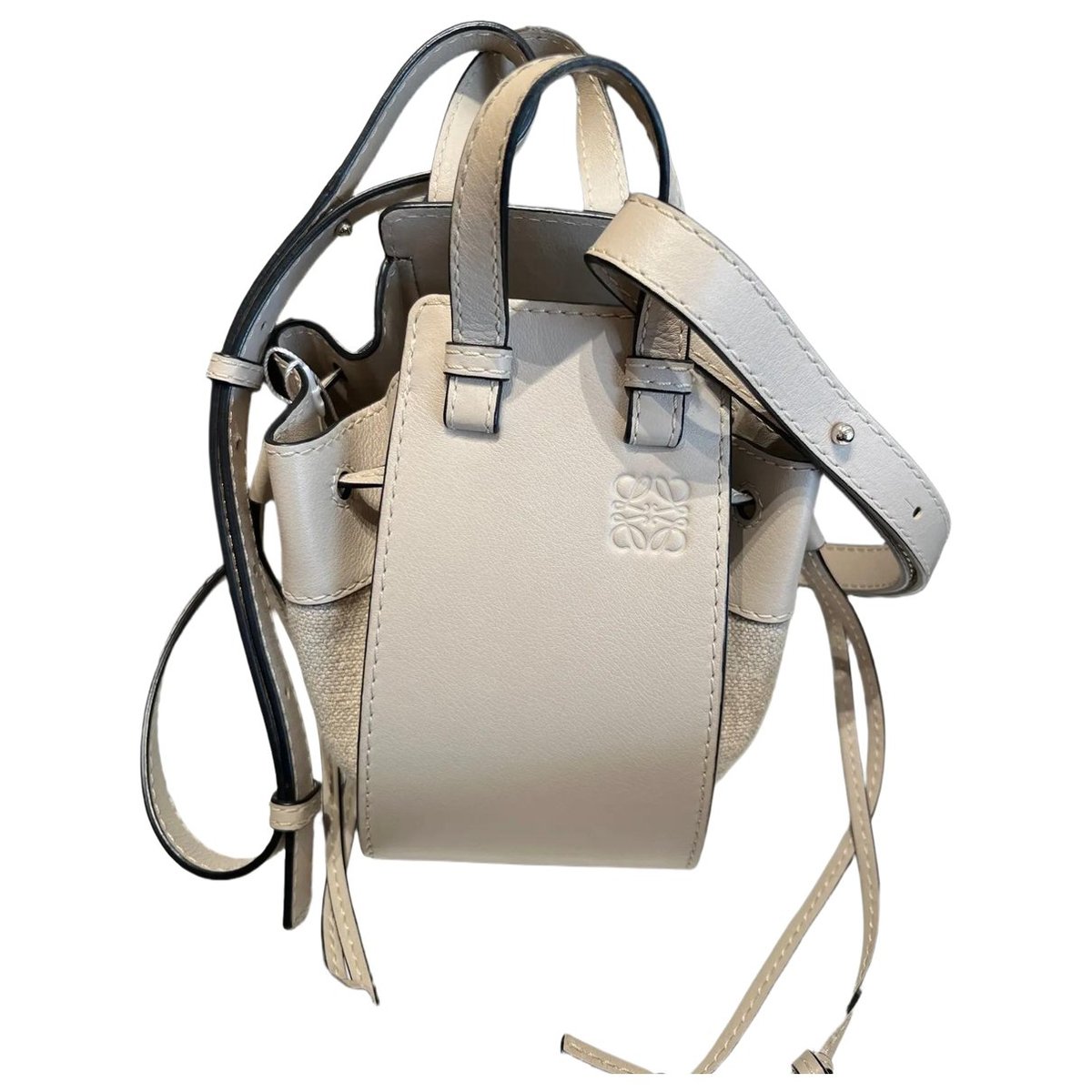 Hammock leather crossbody bag