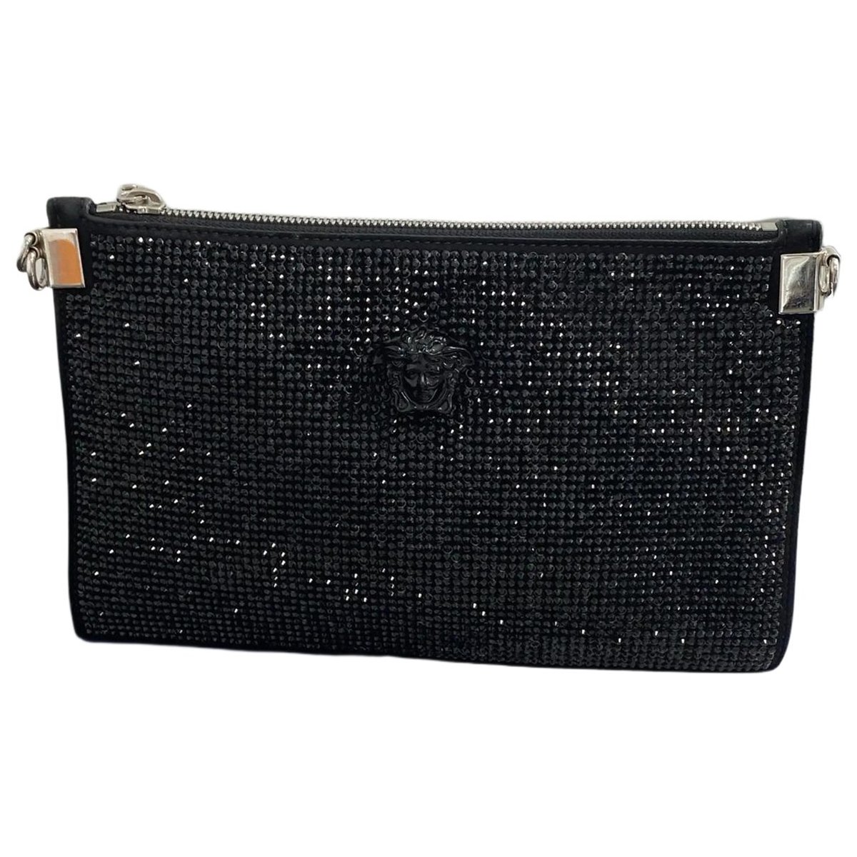 Leather clutch bag