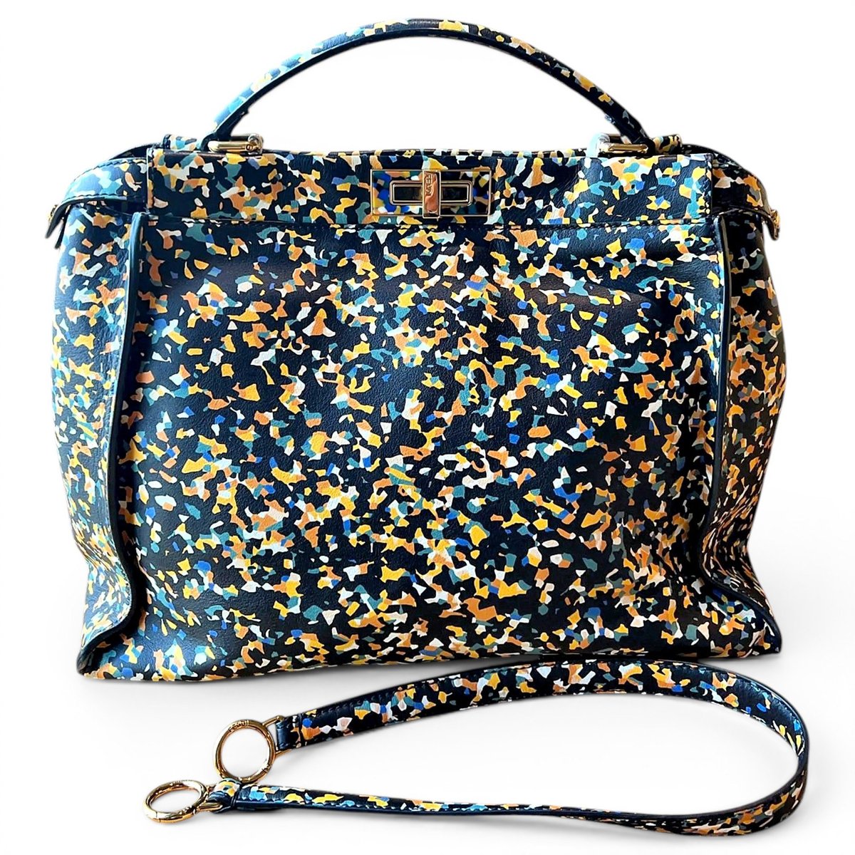 Peekaboo leather handbag