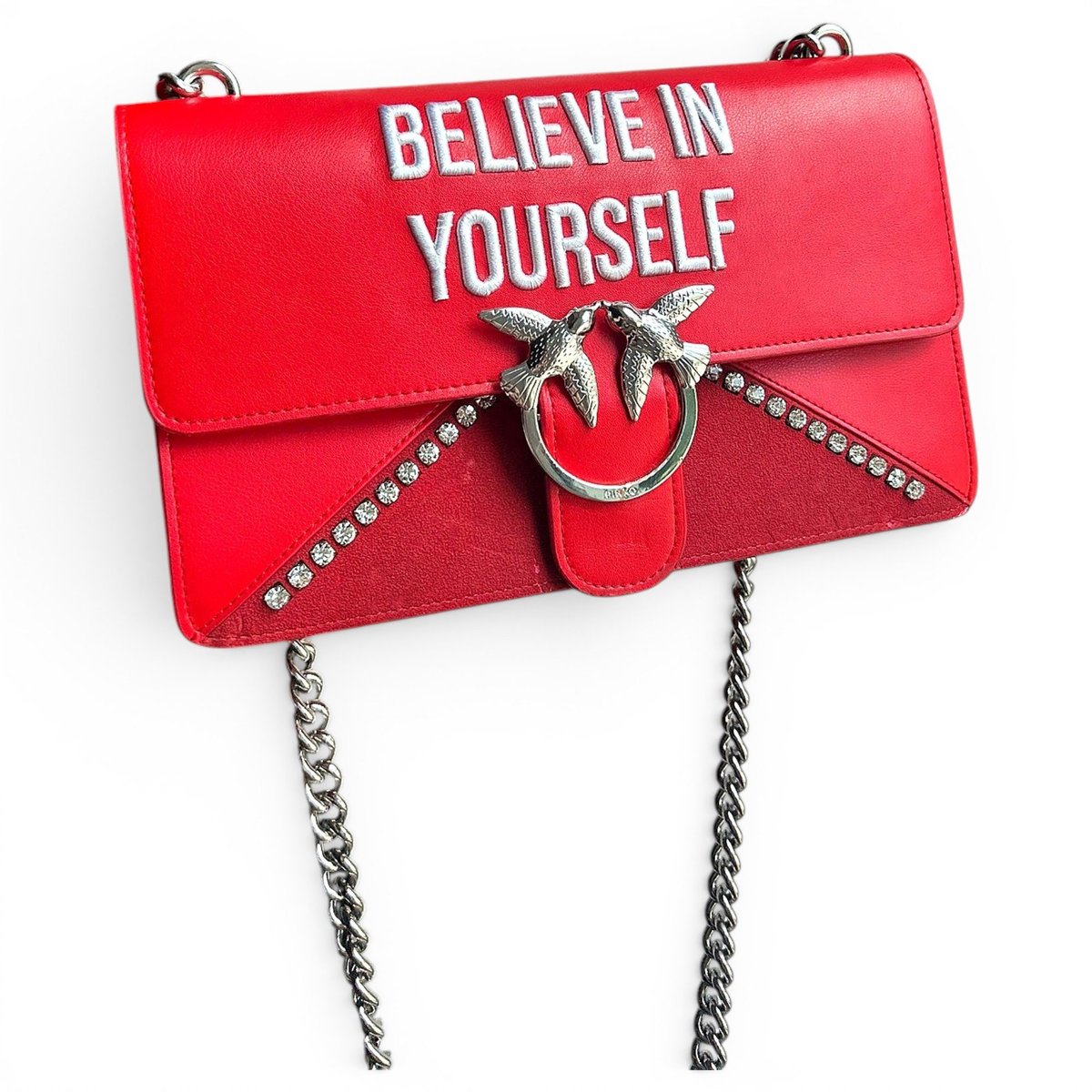 Love Bag leather clutch bag