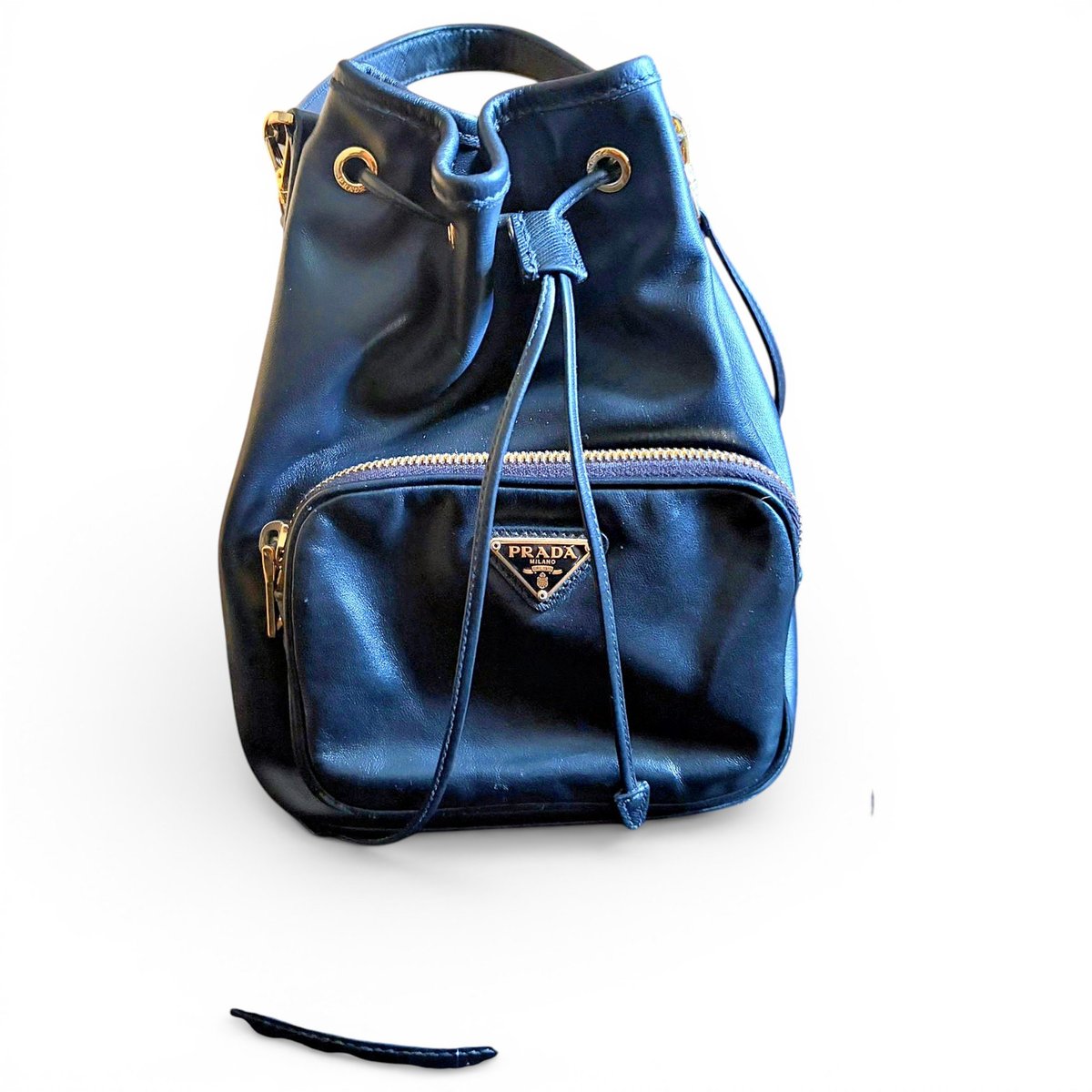 Duet leather crossbody bag