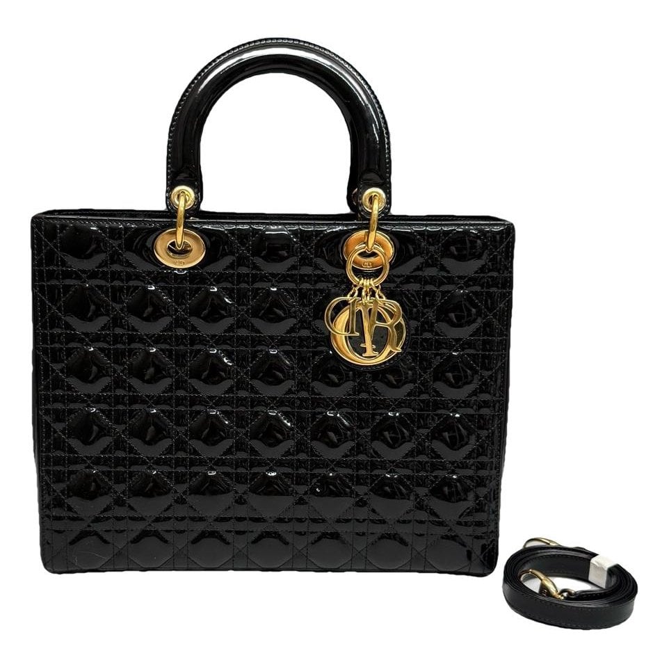 Lady Dior leather handbag