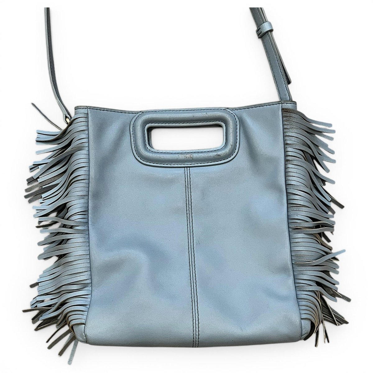 Sac M leather crossbody bag