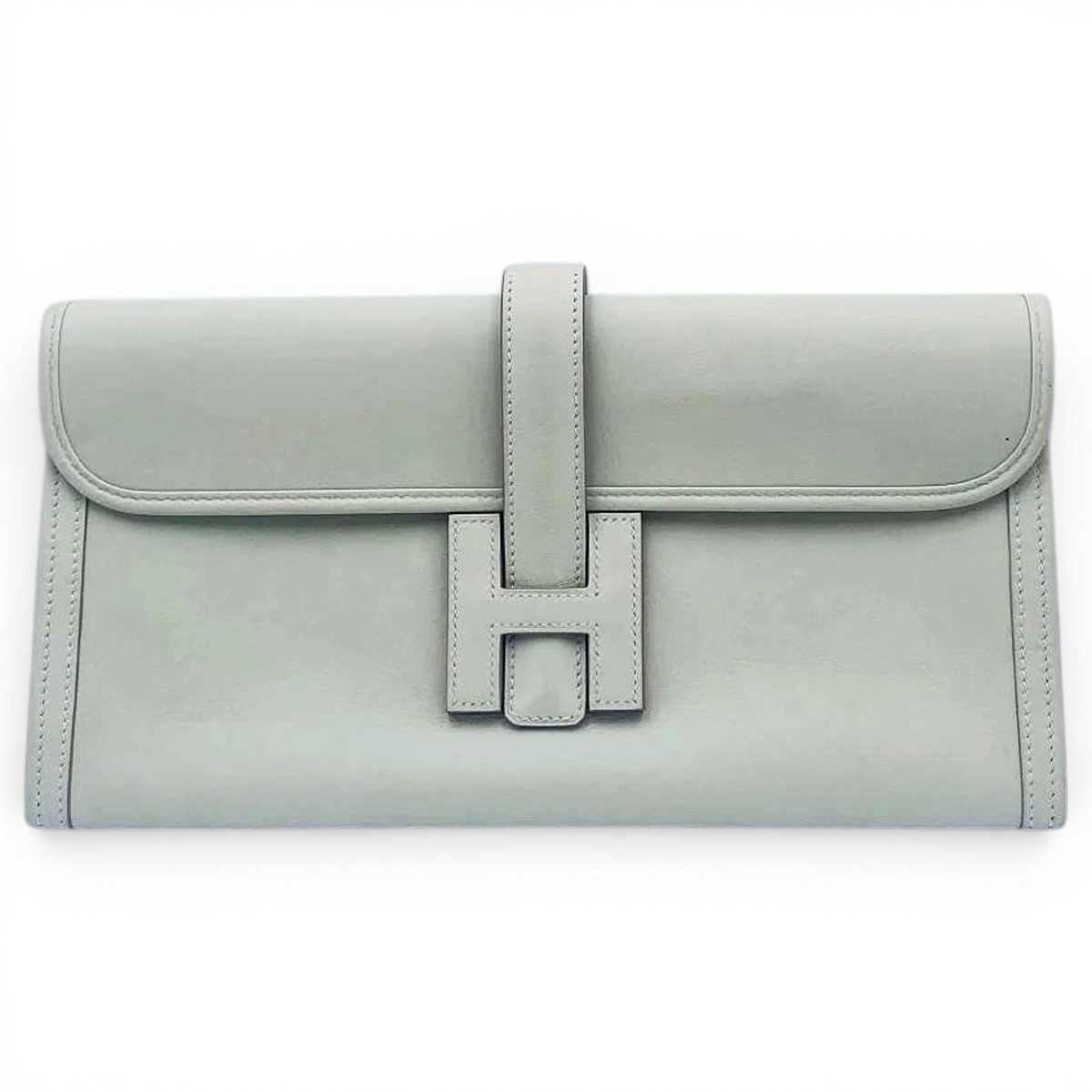 Jige leather clutch bag