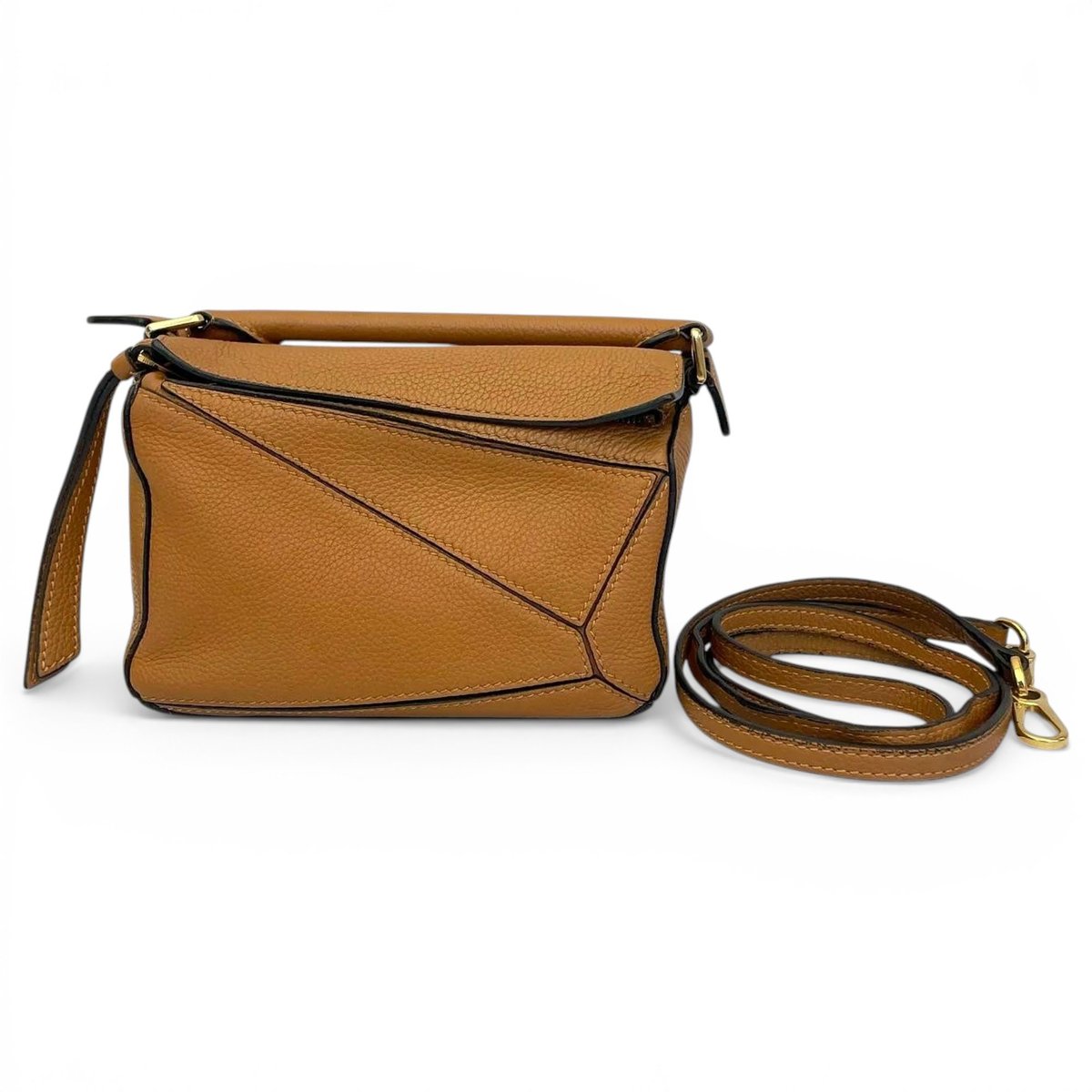 Puzzle leather mini bag