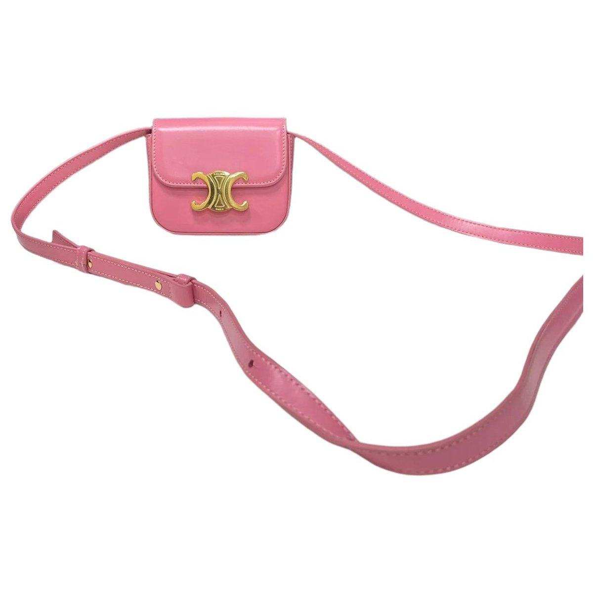 Triomphe leather mini bag