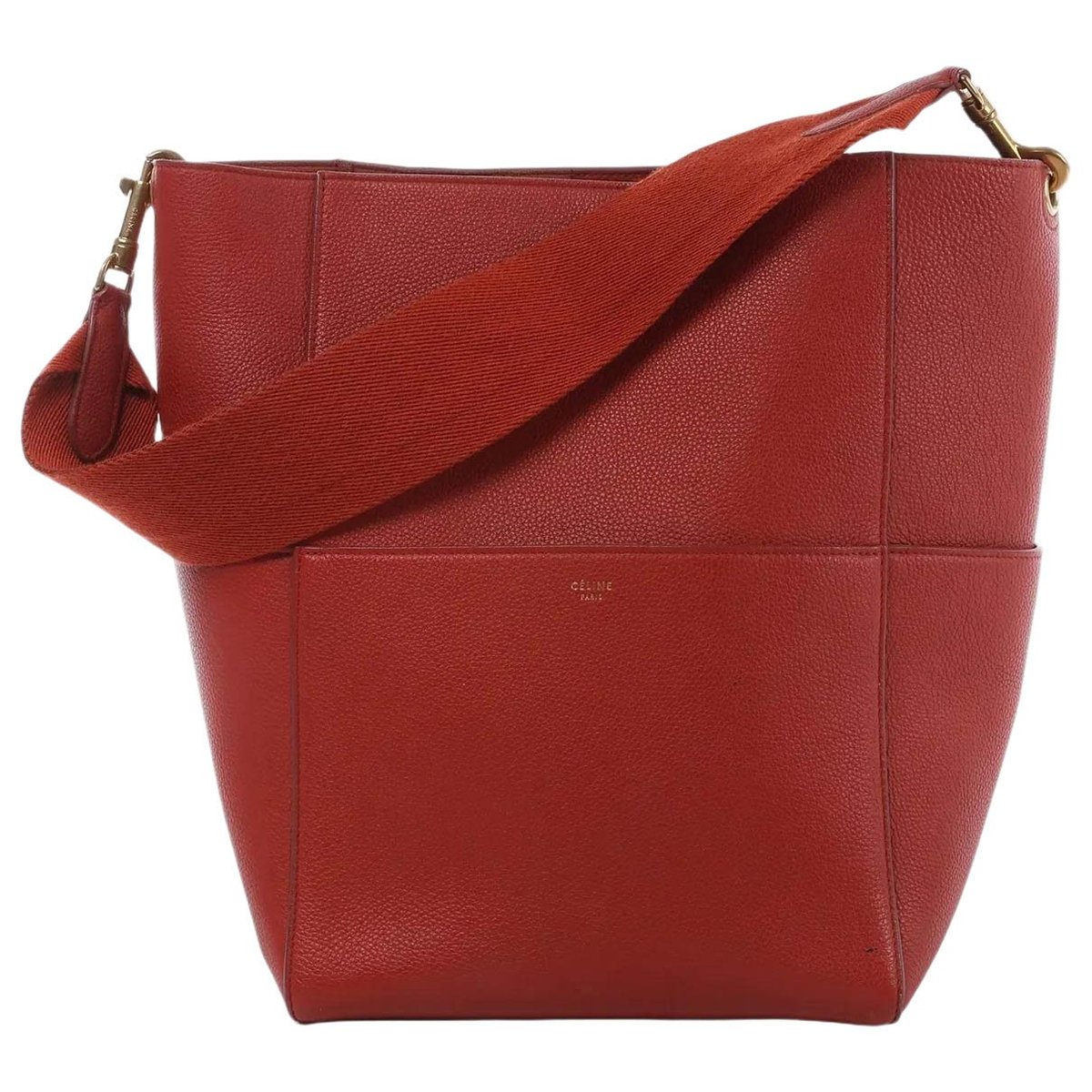 Seau Sangle leather handbag