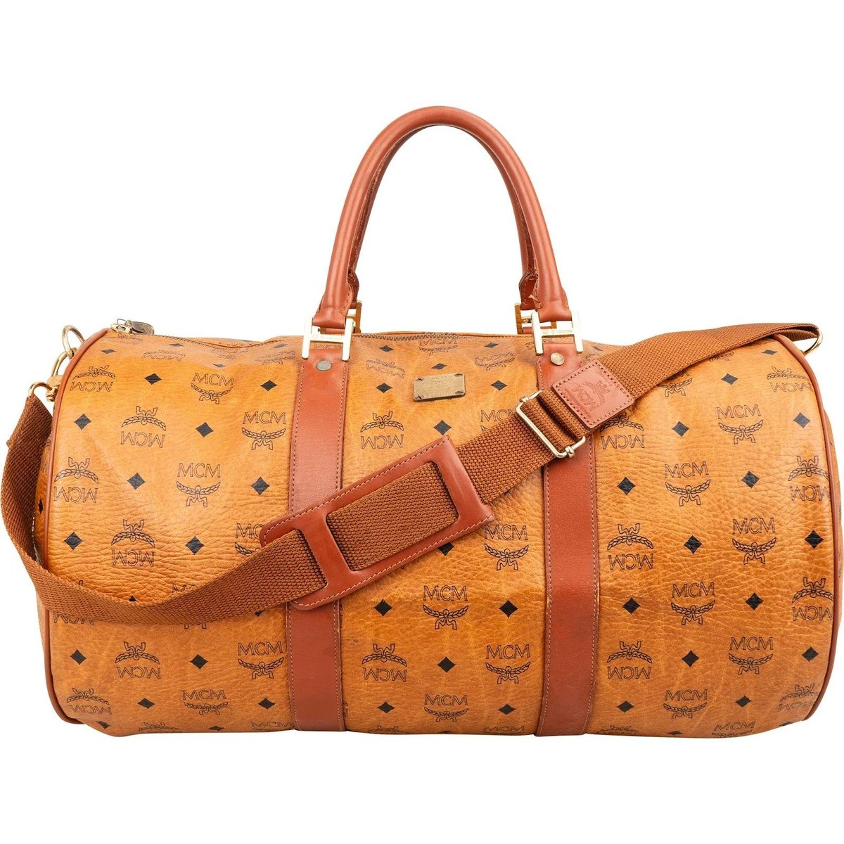 Boston leather travel bag