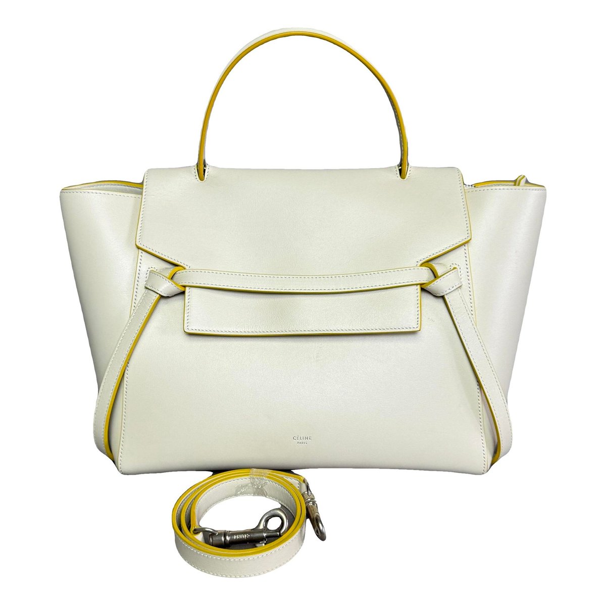 Belt leather handbag