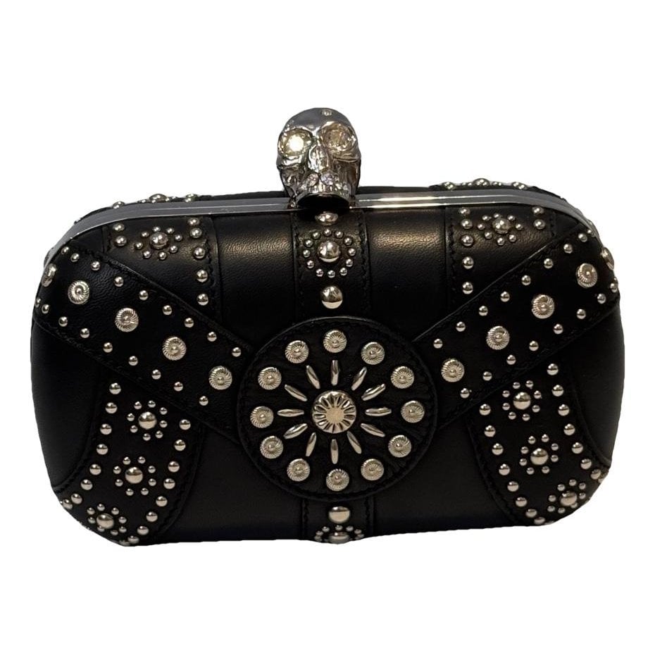 Skull leather handbag