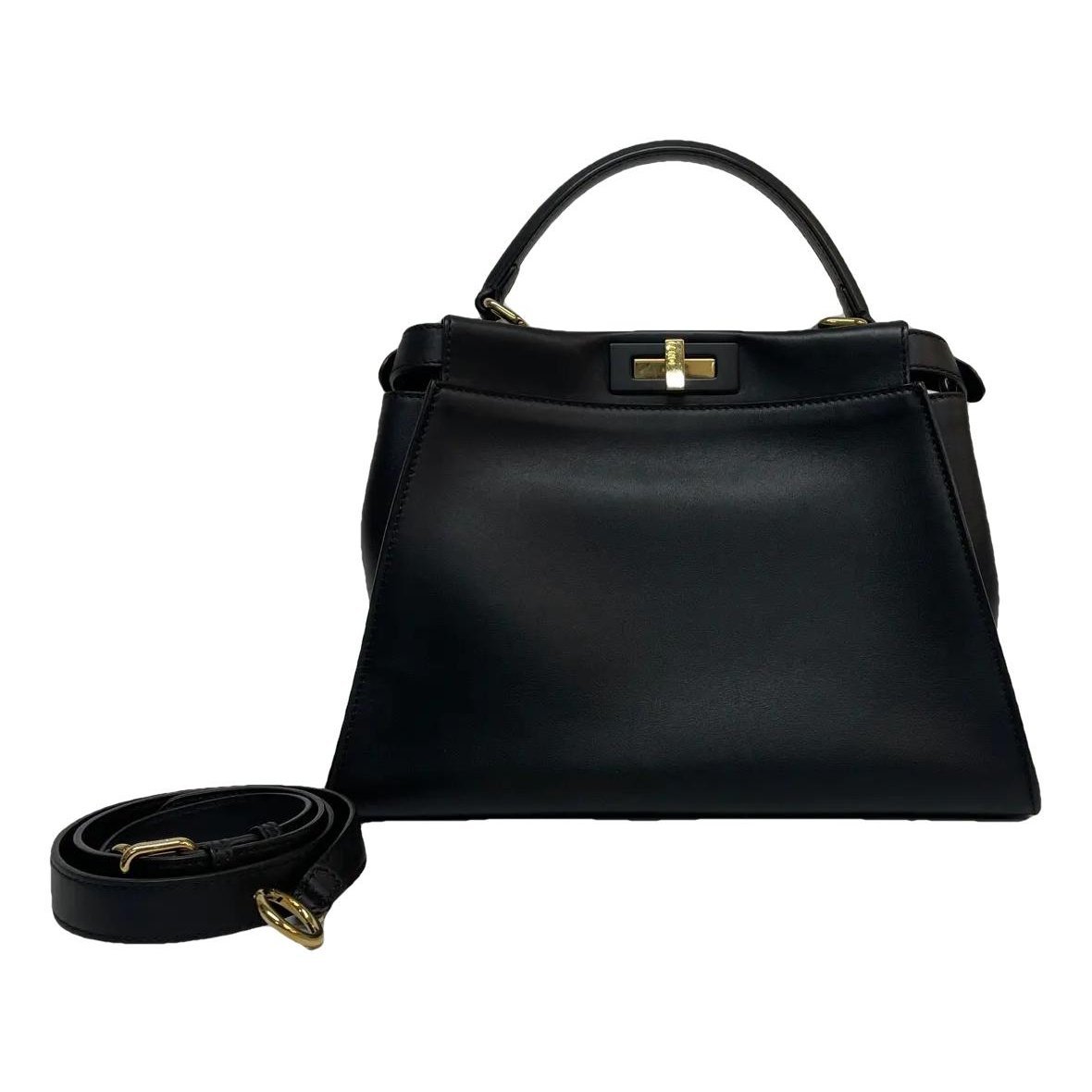 Peekaboo leather handbag
