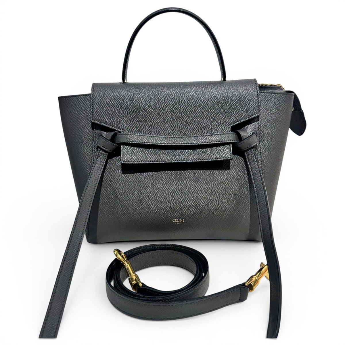 Belt leather handbag
