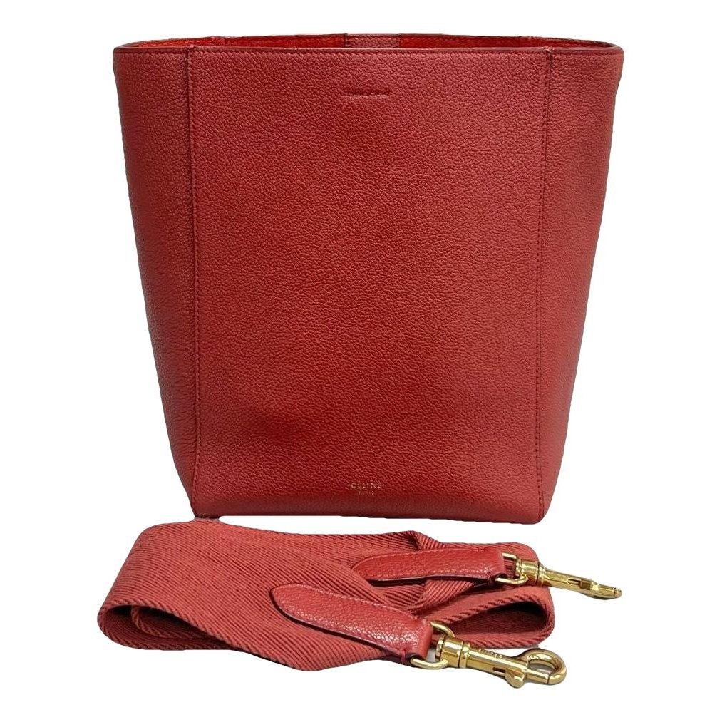 Seau Sangle leather handbag