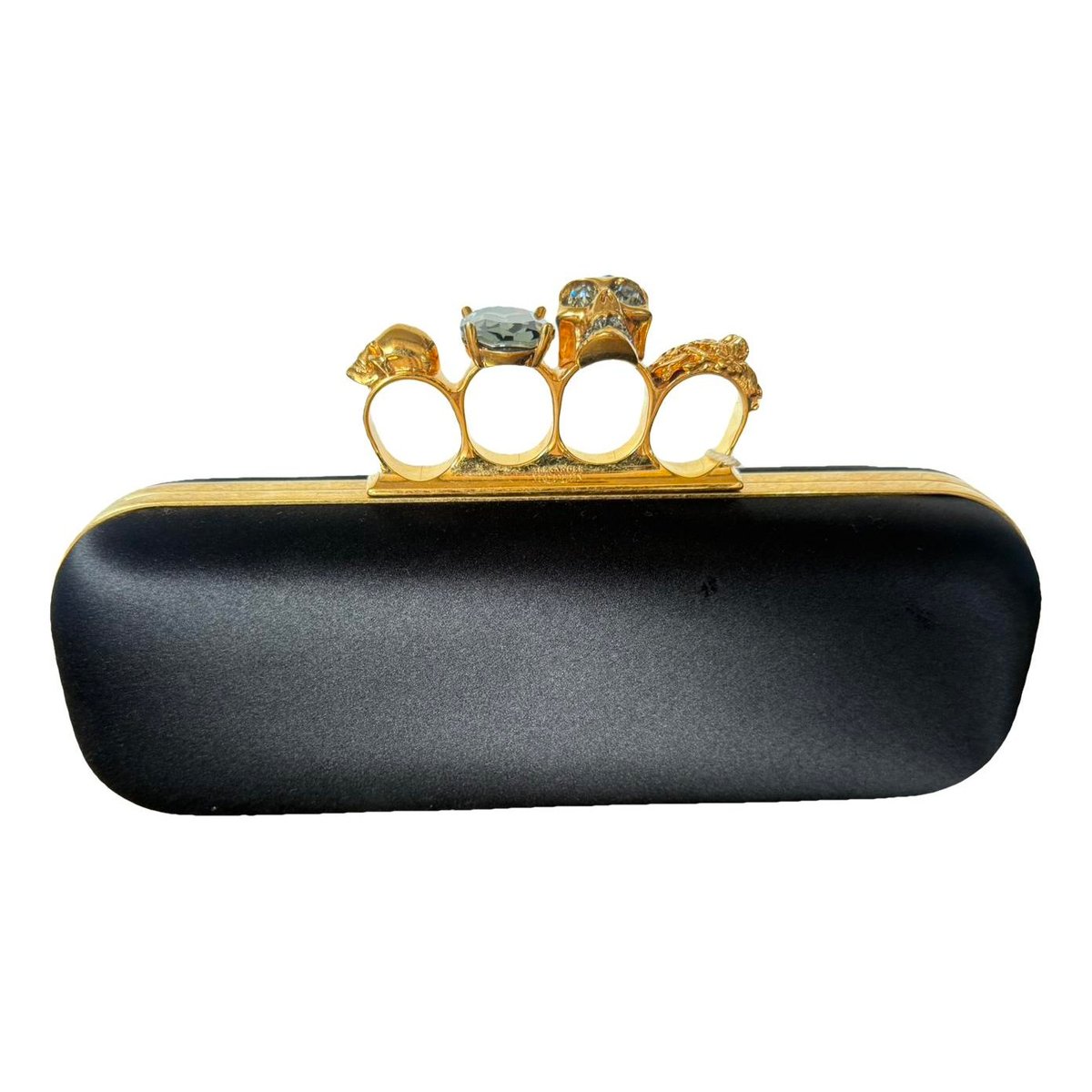 Knuckle silk clutch bag