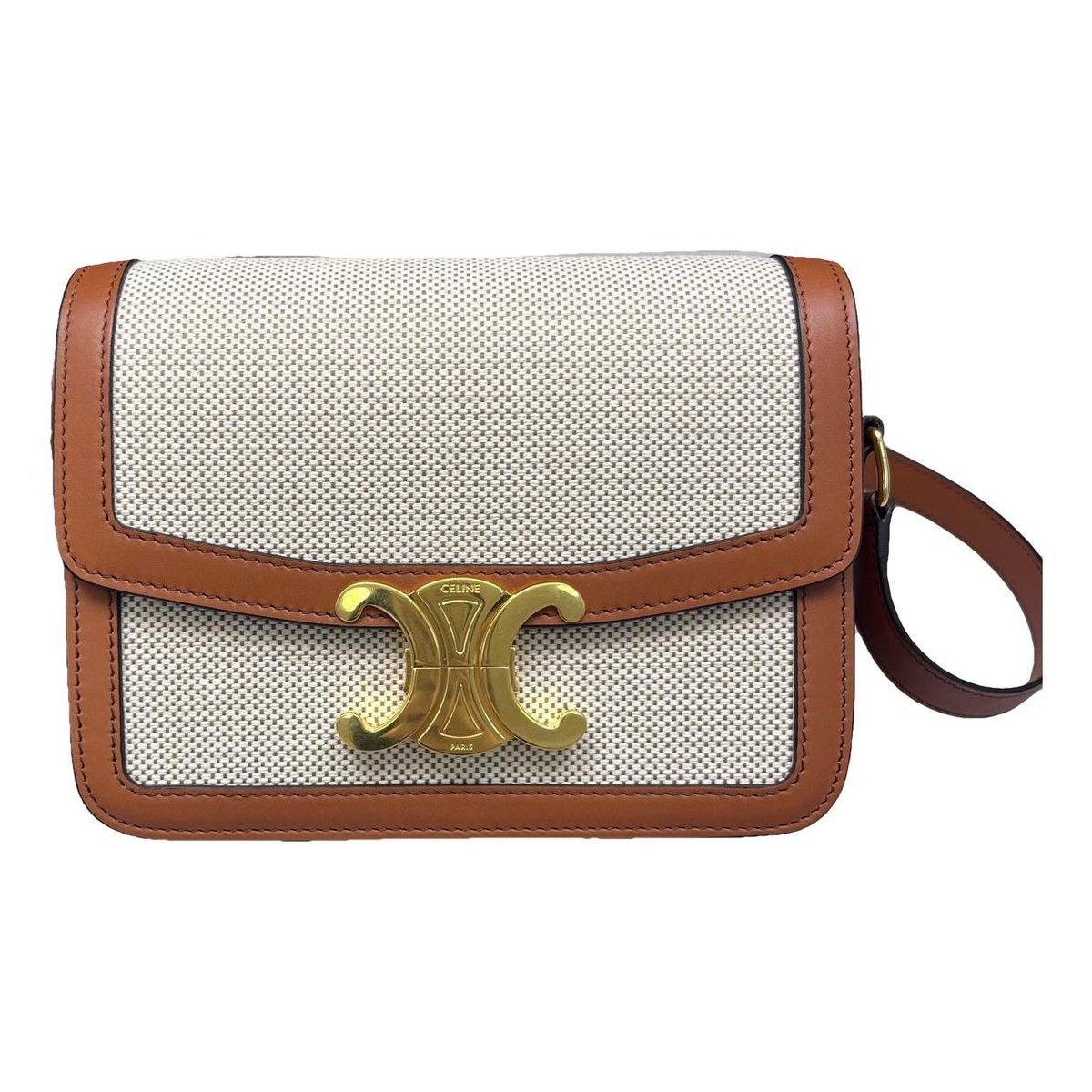 Triomphe leather handbag