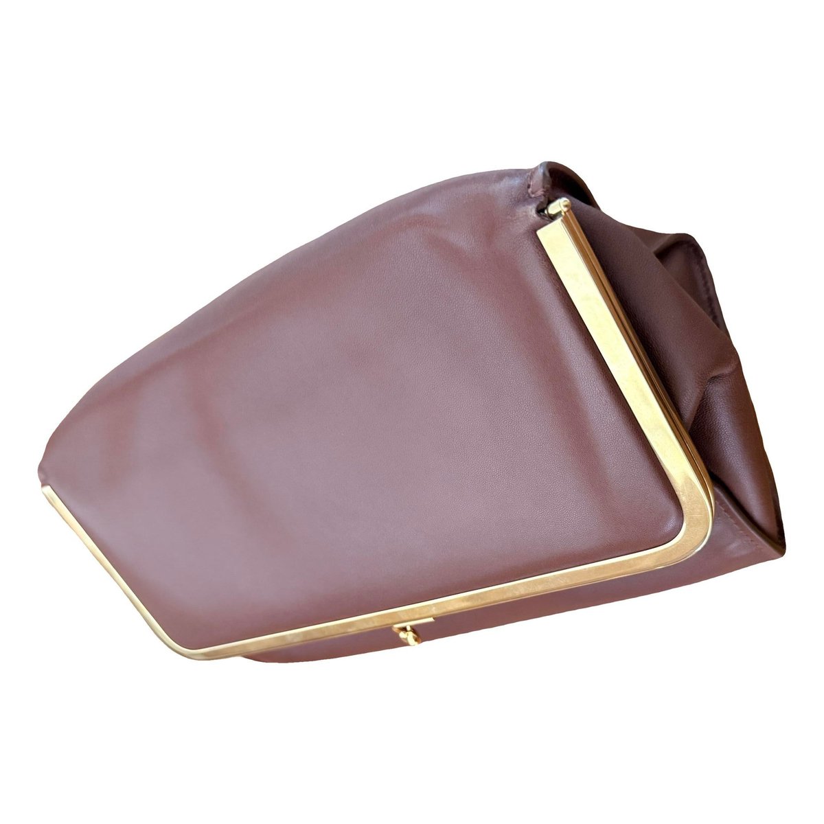 Leather clutch bag