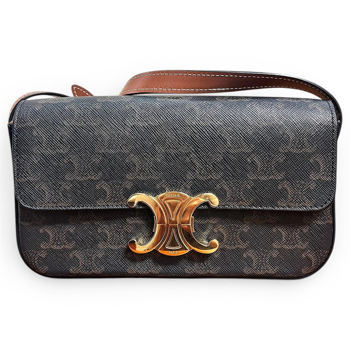 Triomphe Long leather handbag