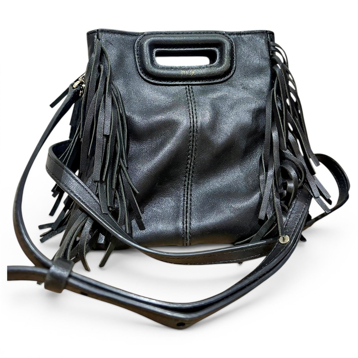 Sac M leather handbag