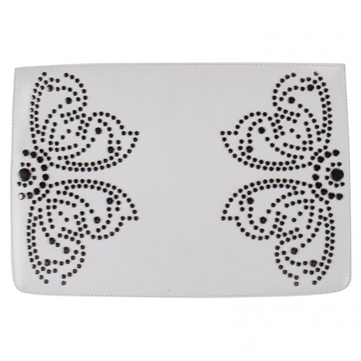 Leather clutch bag