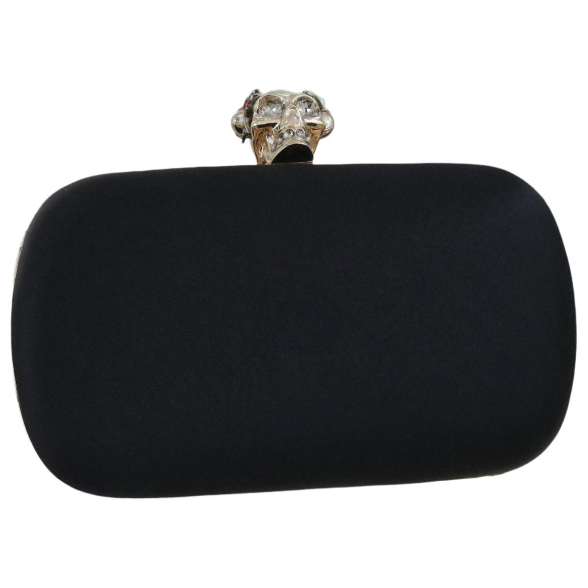 Skull silk clutch bag