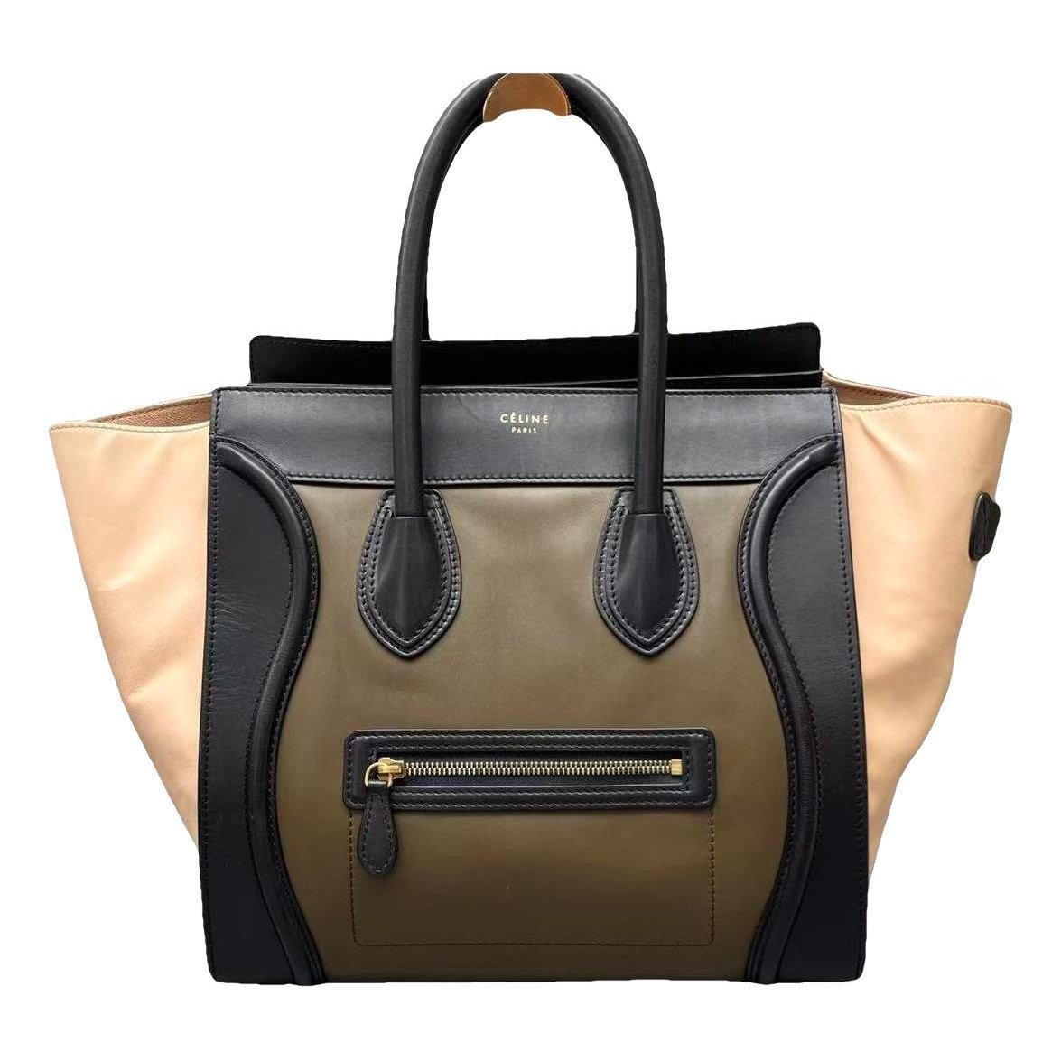 Luggage leather handbag