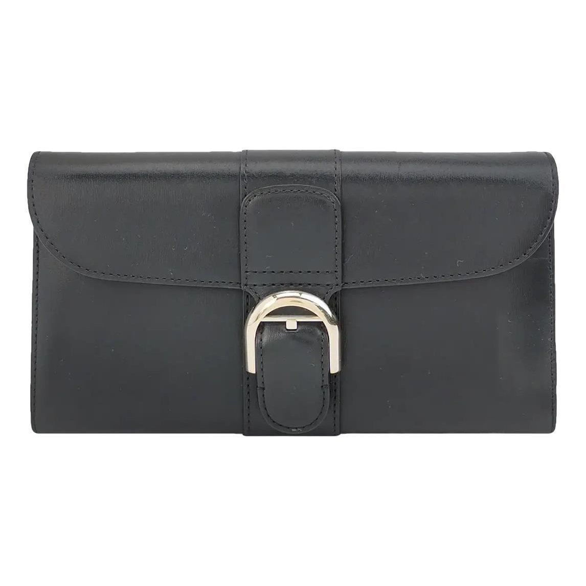 Brillant leather clutch bag