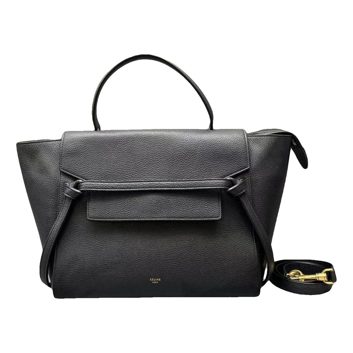 Belt leather handbag