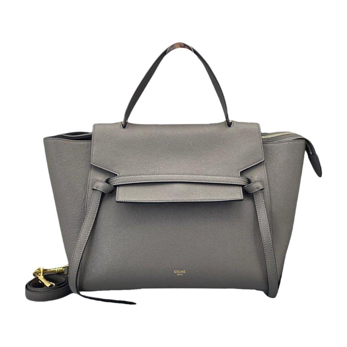 Belt leather handbag