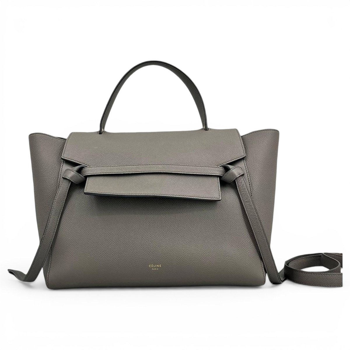 Belt leather handbag