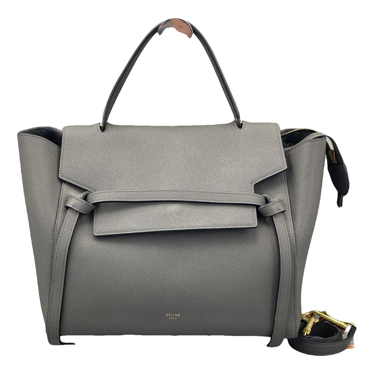 Belt leather handbag