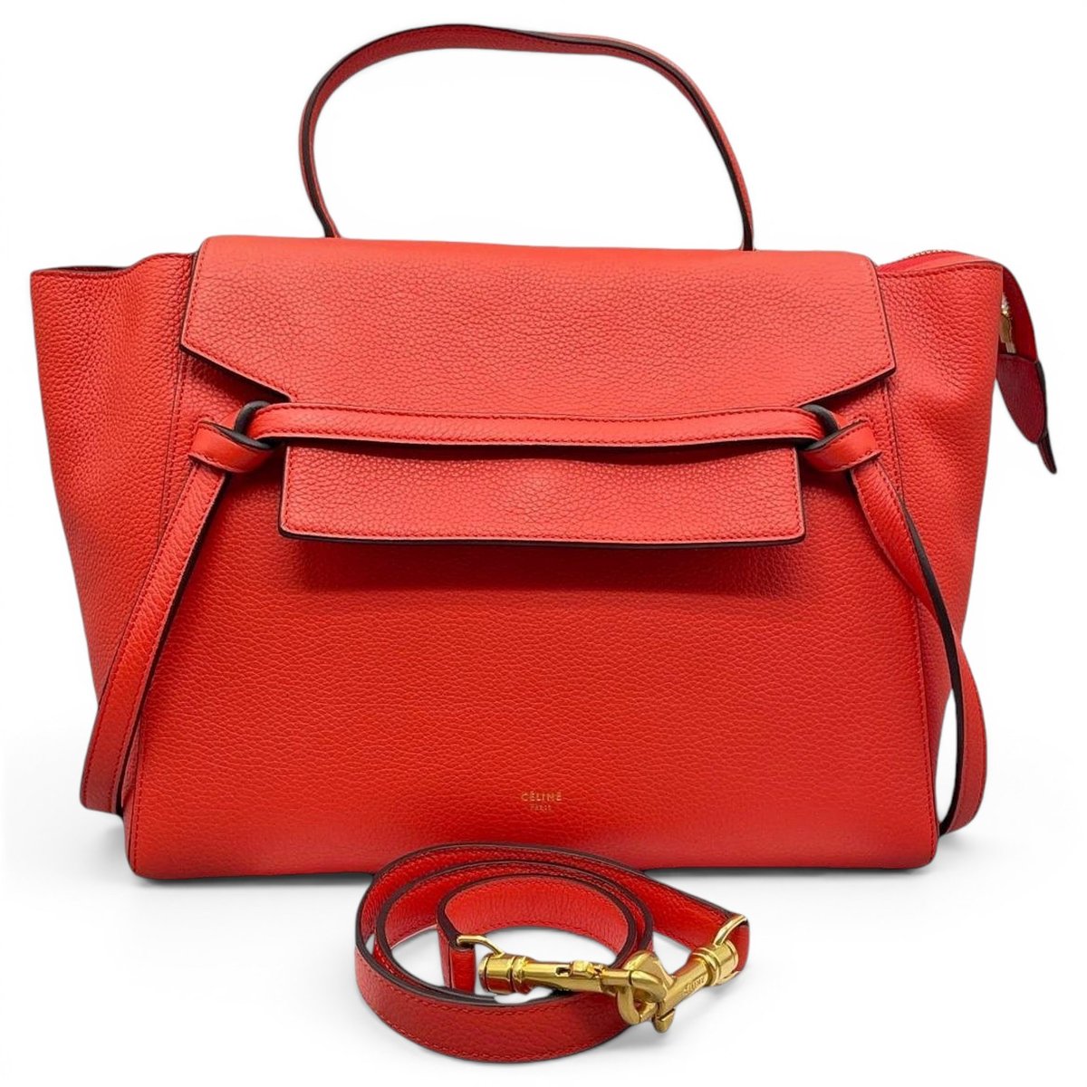 Belt leather handbag