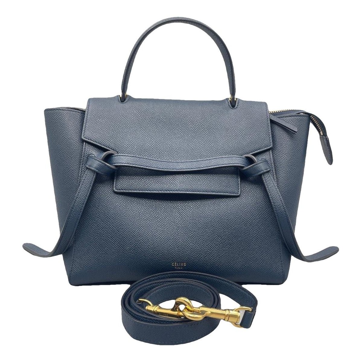 Belt leather handbag