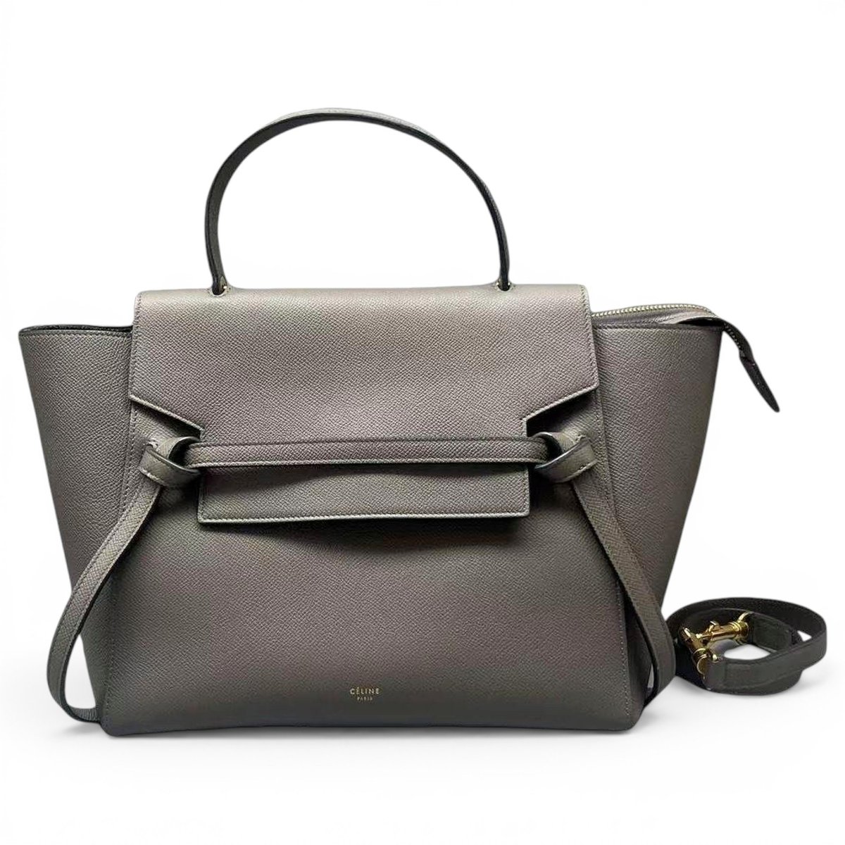 Belt leather handbag