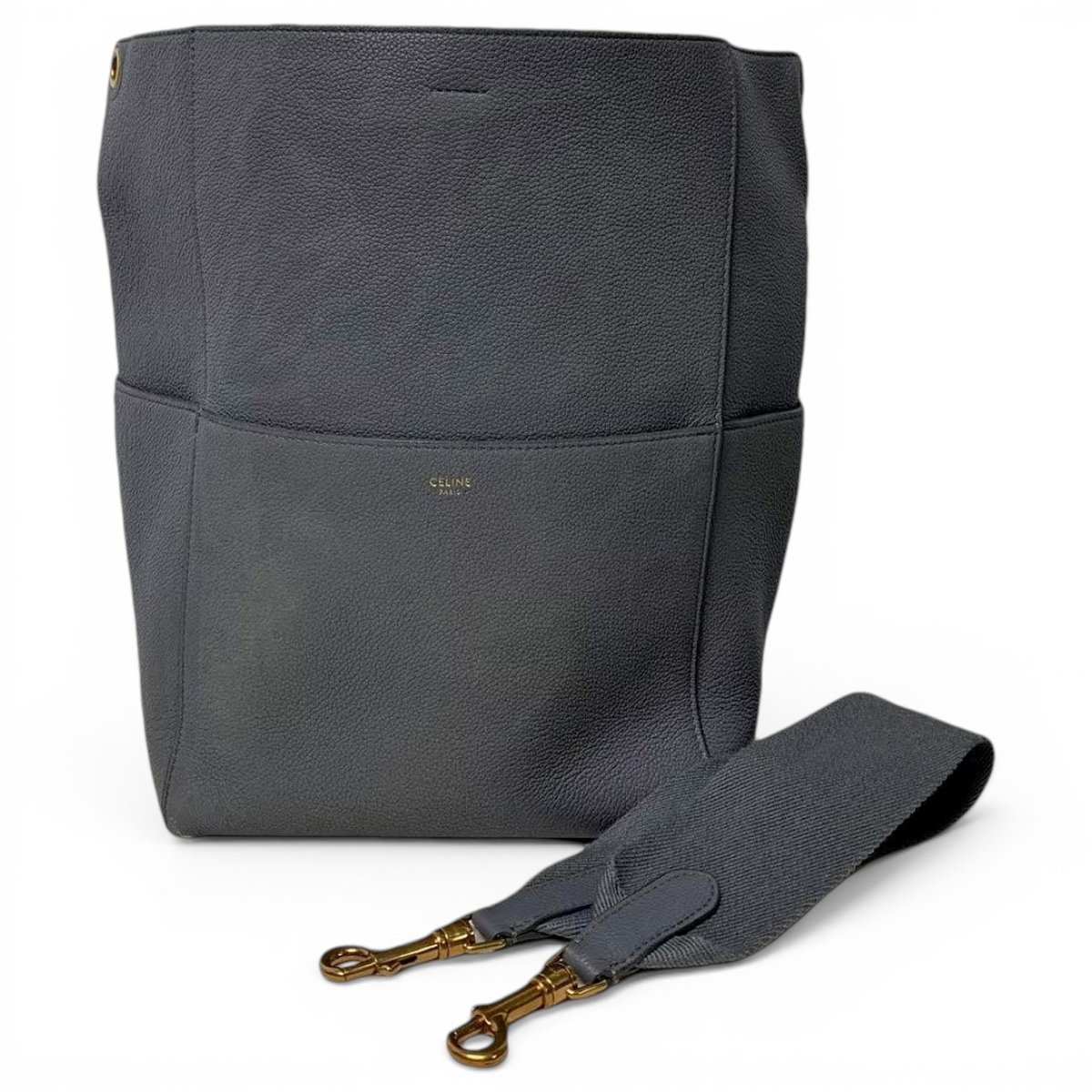 Seau Sangle leather handbag