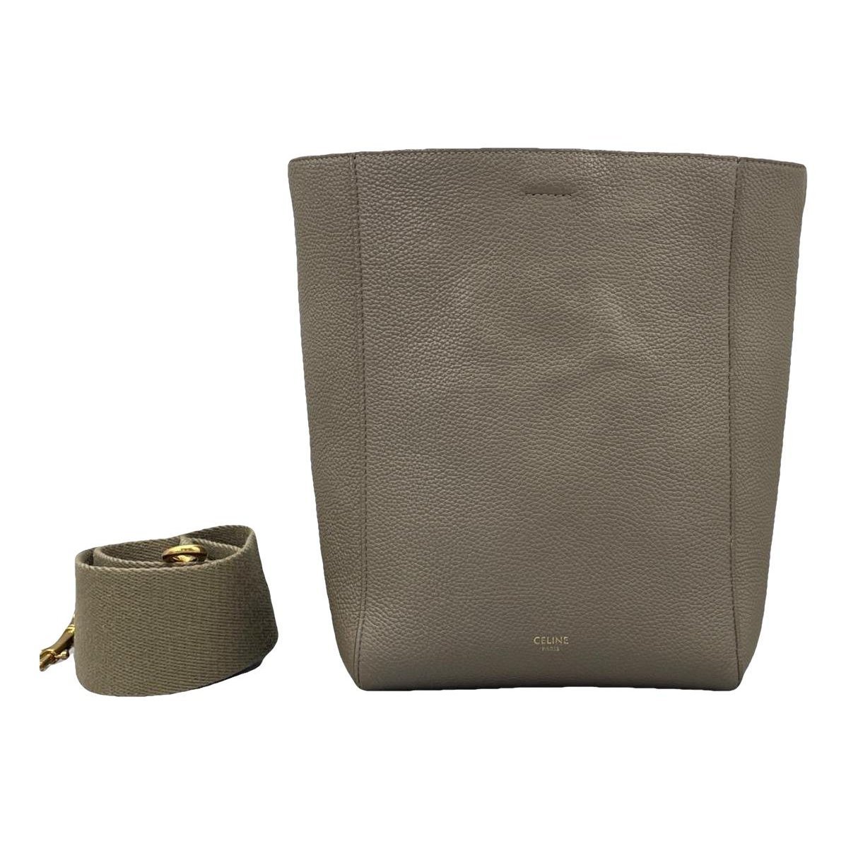 Seau Sangle leather handbag