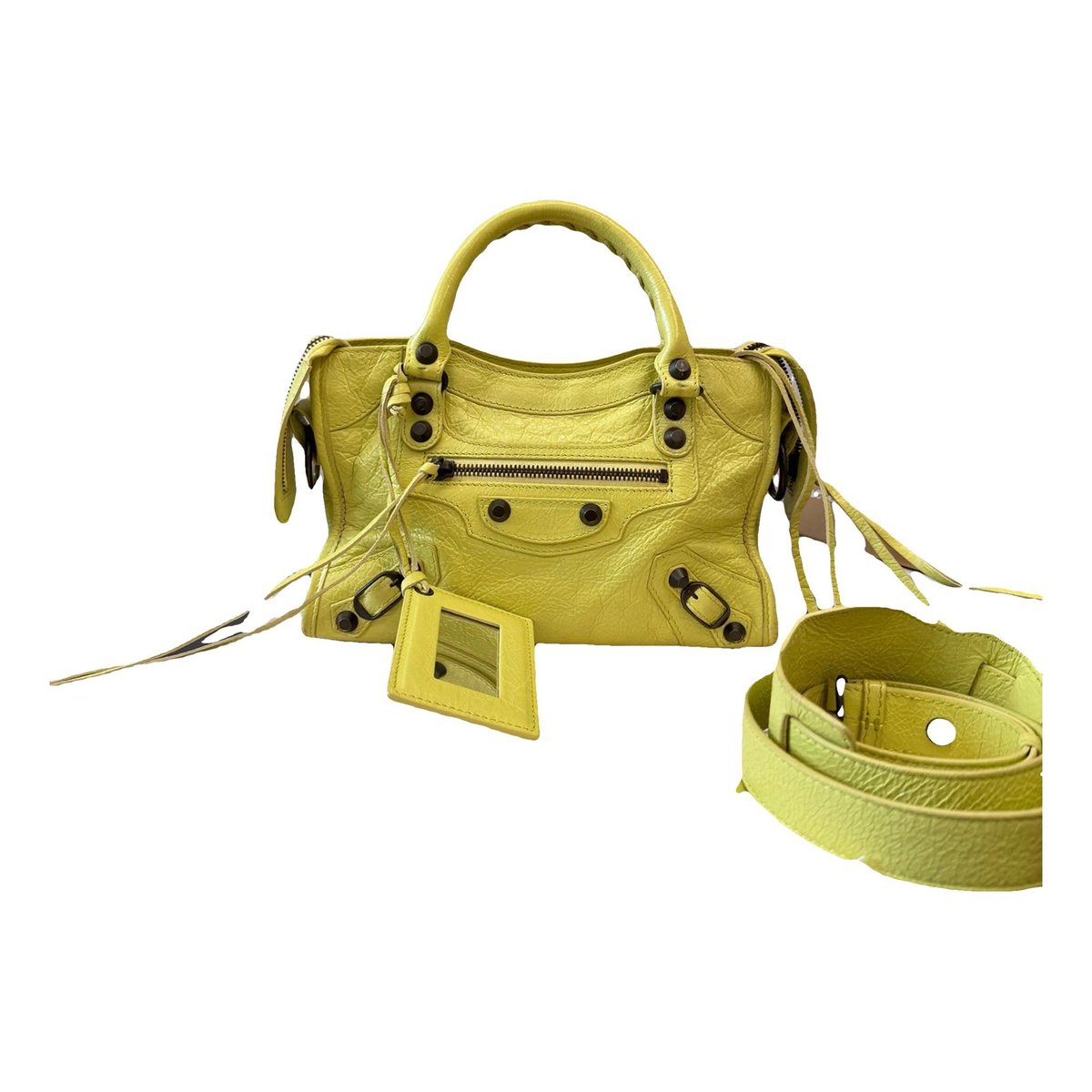 City leather crossbody bag