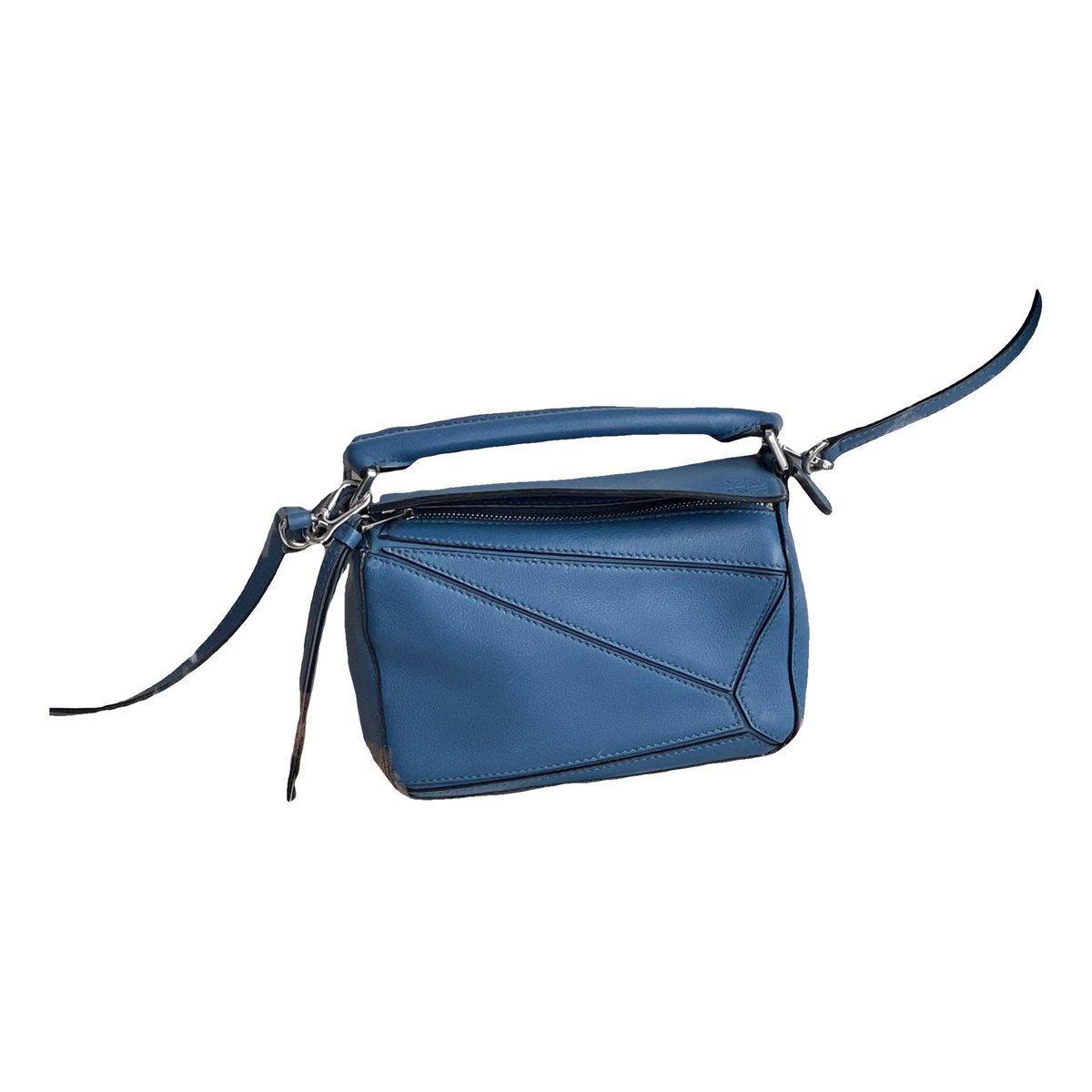 Puzzle leather crossbody bag