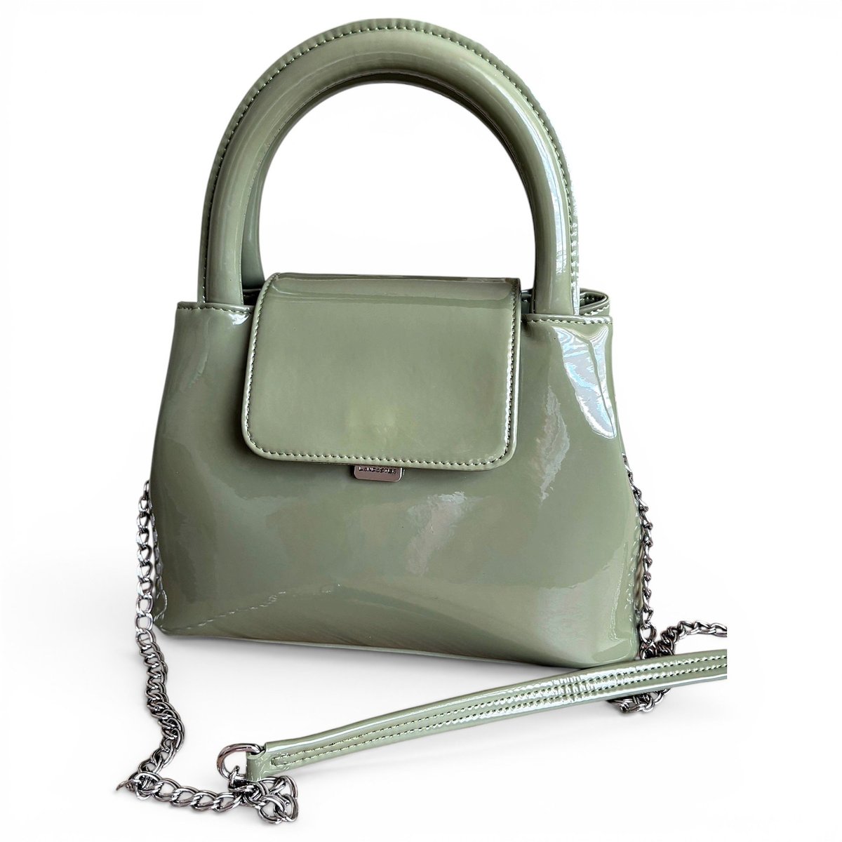 Patent leather crossbody bag