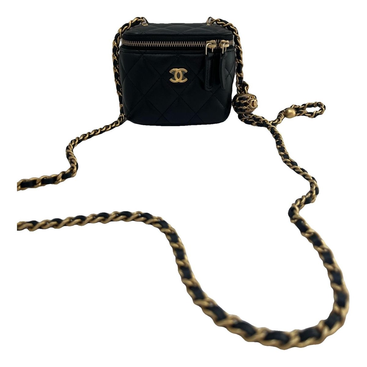 Trendy CC Vanity leather handbag